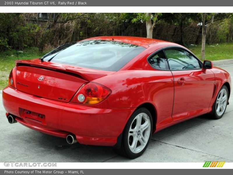 Rally Red / Black 2003 Hyundai Tiburon GT V6