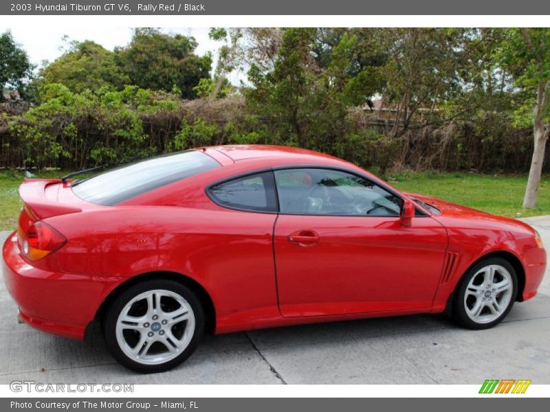 Rally Red / Black 2003 Hyundai Tiburon GT V6