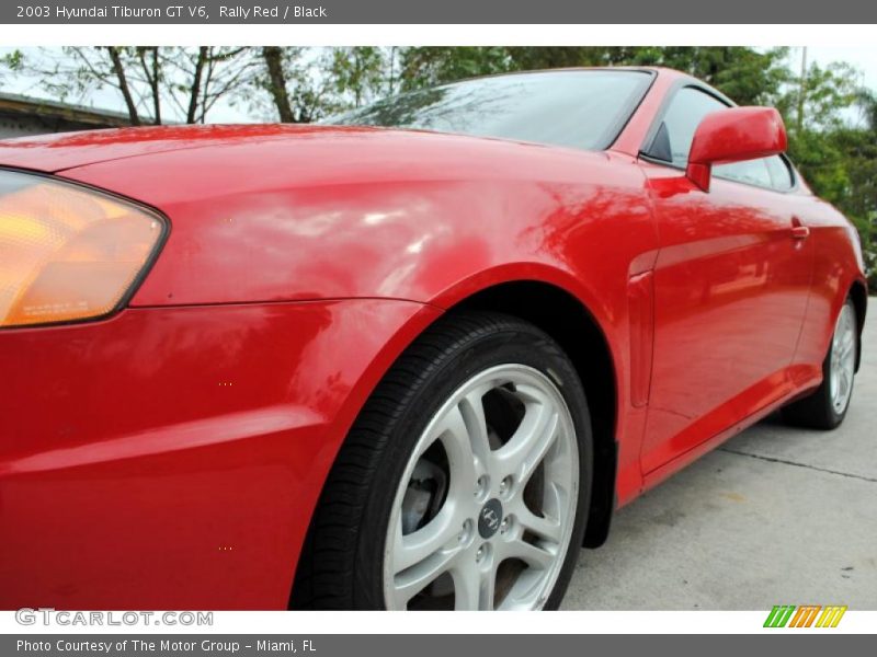 Rally Red / Black 2003 Hyundai Tiburon GT V6