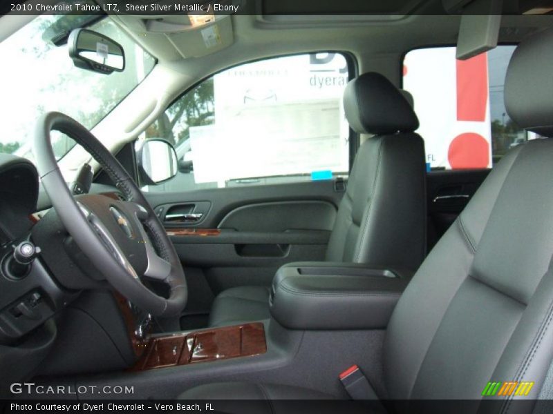 Sheer Silver Metallic / Ebony 2010 Chevrolet Tahoe LTZ
