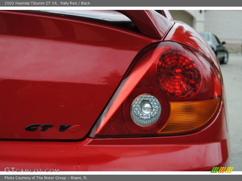 Rally Red / Black 2003 Hyundai Tiburon GT V6