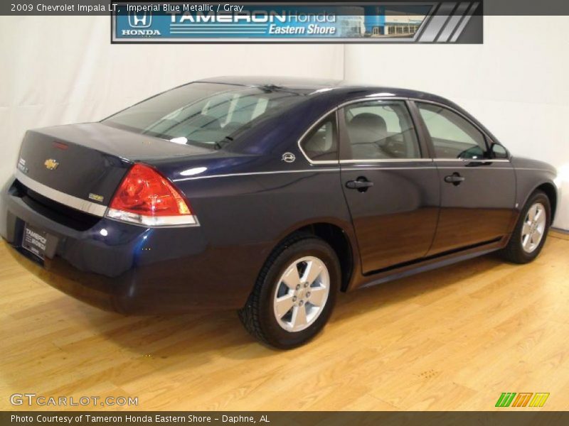 Imperial Blue Metallic / Gray 2009 Chevrolet Impala LT
