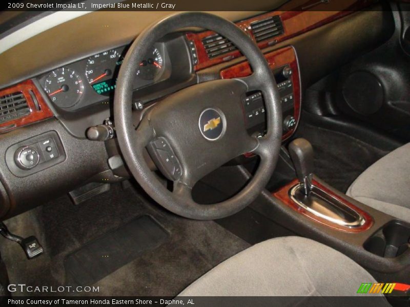 Imperial Blue Metallic / Gray 2009 Chevrolet Impala LT