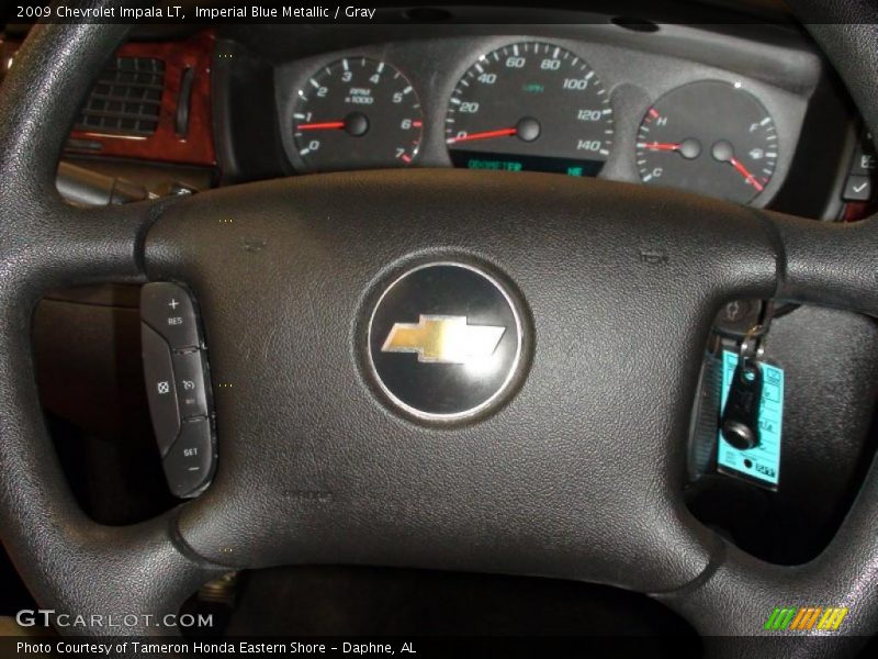 Imperial Blue Metallic / Gray 2009 Chevrolet Impala LT