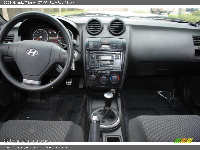 Rally Red / Black 2003 Hyundai Tiburon GT V6