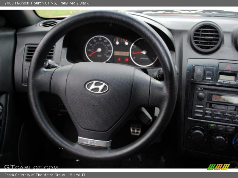 Rally Red / Black 2003 Hyundai Tiburon GT V6