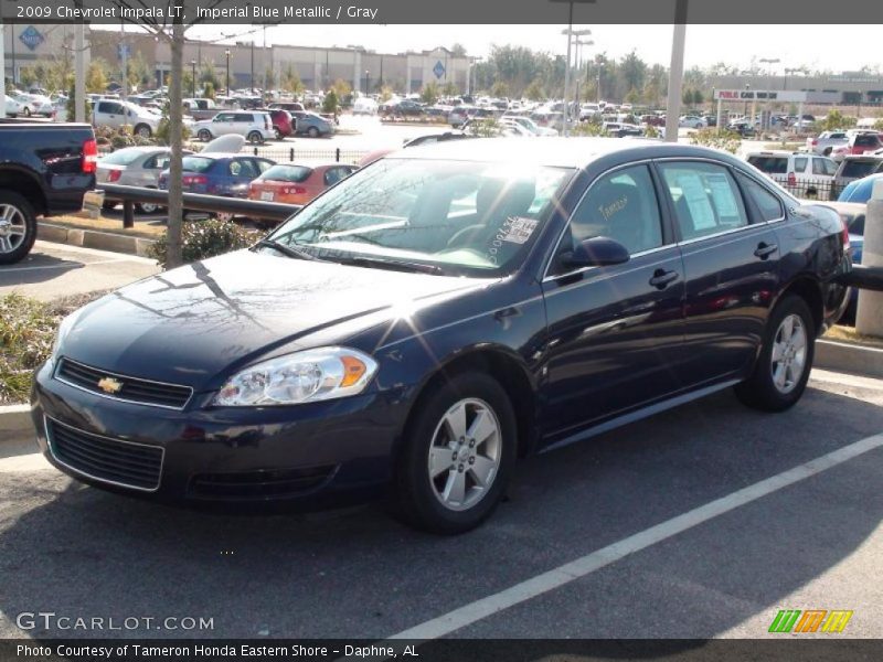 Imperial Blue Metallic / Gray 2009 Chevrolet Impala LT