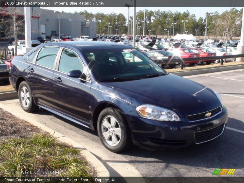 Imperial Blue Metallic / Gray 2009 Chevrolet Impala LT