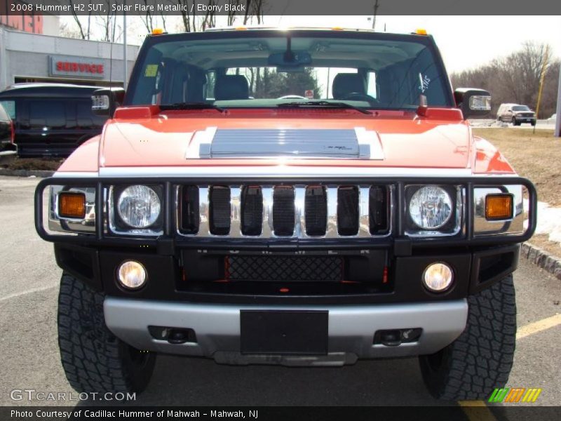 Solar Flare Metallic / Ebony Black 2008 Hummer H2 SUT