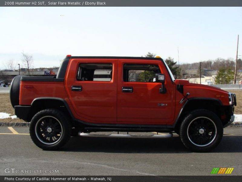 Solar Flare Metallic / Ebony Black 2008 Hummer H2 SUT
