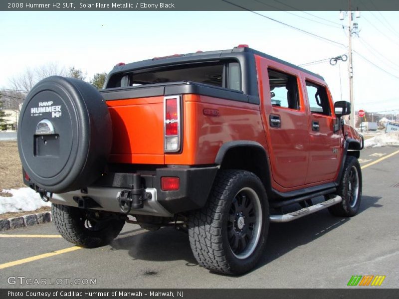 Solar Flare Metallic / Ebony Black 2008 Hummer H2 SUT