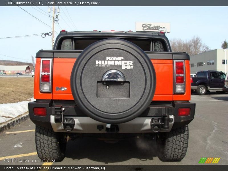 Solar Flare Metallic / Ebony Black 2008 Hummer H2 SUT