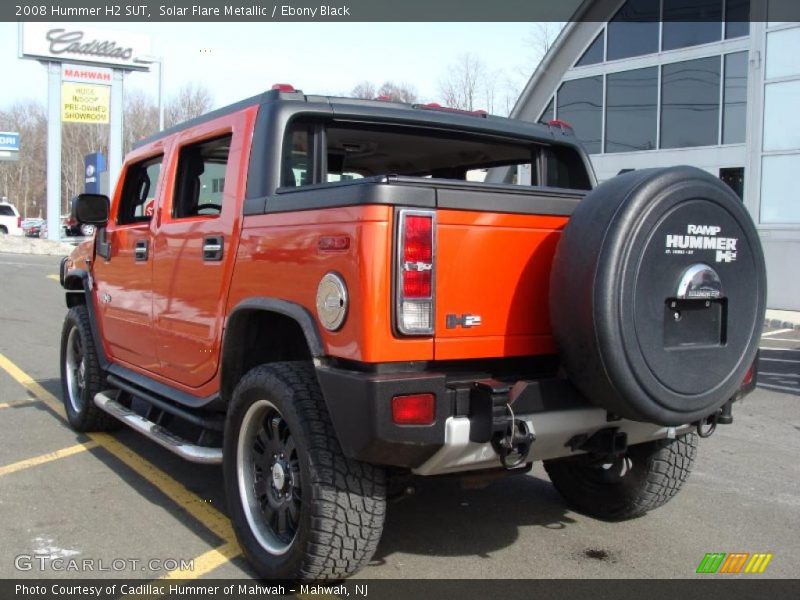 Solar Flare Metallic / Ebony Black 2008 Hummer H2 SUT