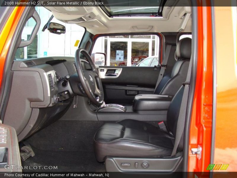 Solar Flare Metallic / Ebony Black 2008 Hummer H2 SUT