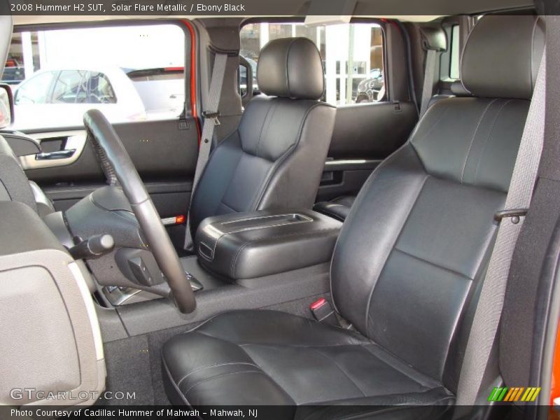 Solar Flare Metallic / Ebony Black 2008 Hummer H2 SUT