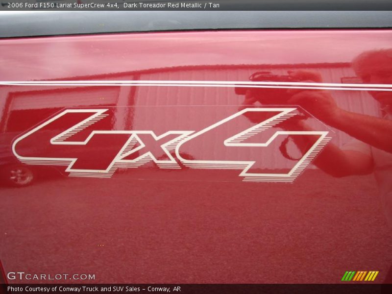 Dark Toreador Red Metallic / Tan 2006 Ford F150 Lariat SuperCrew 4x4