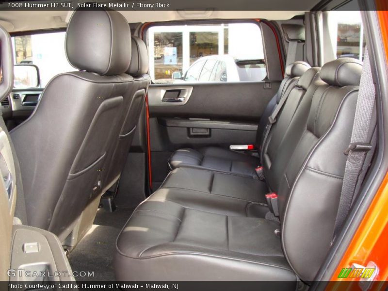 Solar Flare Metallic / Ebony Black 2008 Hummer H2 SUT