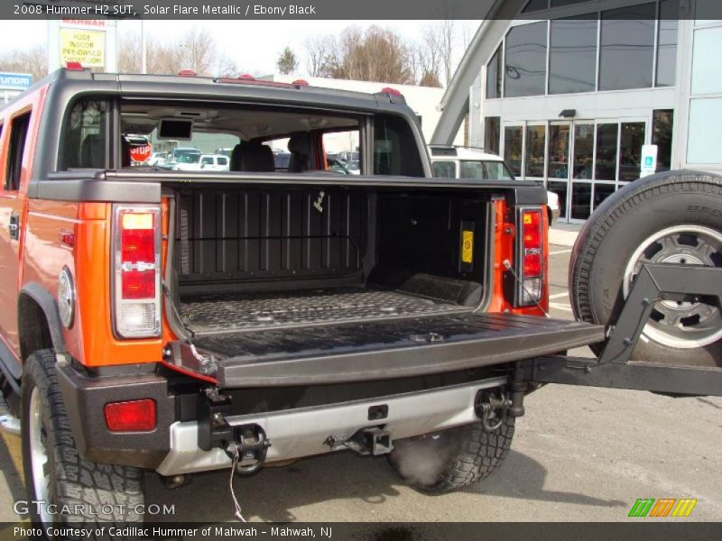 Solar Flare Metallic / Ebony Black 2008 Hummer H2 SUT