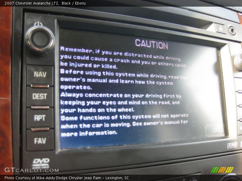 Black / Ebony 2007 Chevrolet Avalanche LTZ