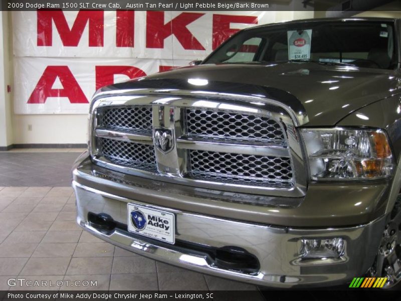 Austin Tan Pearl / Light Pebble Beige/Bark Brown 2009 Dodge Ram 1500 SLT Crew Cab