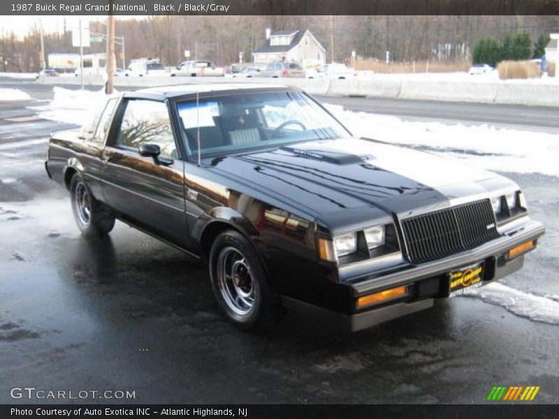 Black / Black/Gray 1987 Buick Regal Grand National