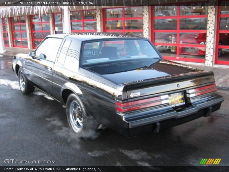 Black / Black/Gray 1987 Buick Regal Grand National