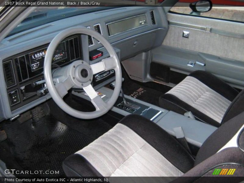Black / Black/Gray 1987 Buick Regal Grand National