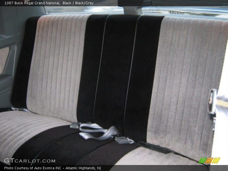 Black / Black/Gray 1987 Buick Regal Grand National