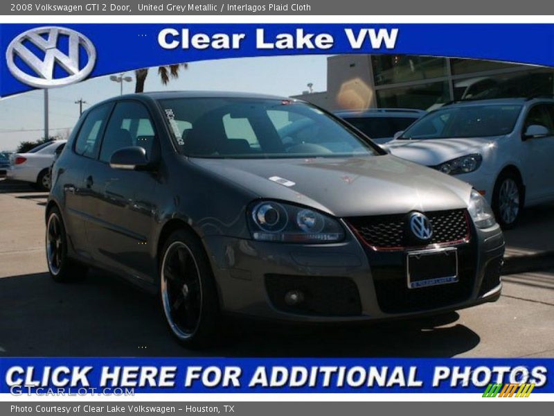 United Grey Metallic / Interlagos Plaid Cloth 2008 Volkswagen GTI 2 Door