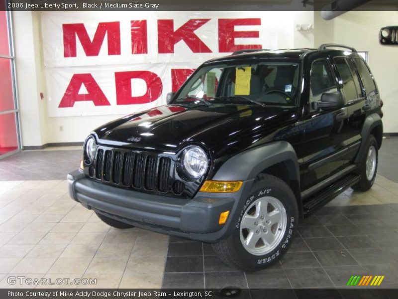 Black / Medium Slate Gray 2006 Jeep Liberty Sport