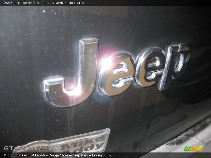 Black / Medium Slate Gray 2006 Jeep Liberty Sport