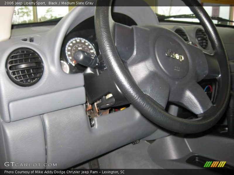 Black / Medium Slate Gray 2006 Jeep Liberty Sport