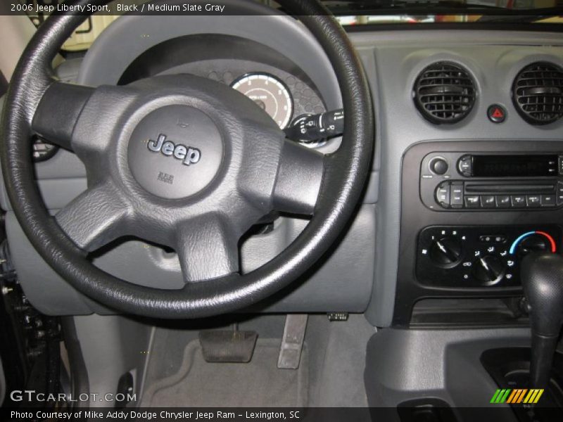 Black / Medium Slate Gray 2006 Jeep Liberty Sport