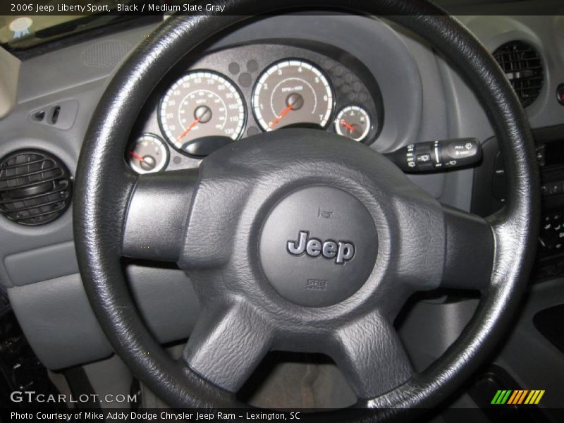 Black / Medium Slate Gray 2006 Jeep Liberty Sport