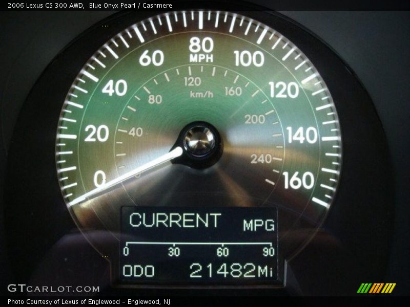 Blue Onyx Pearl / Cashmere 2006 Lexus GS 300 AWD