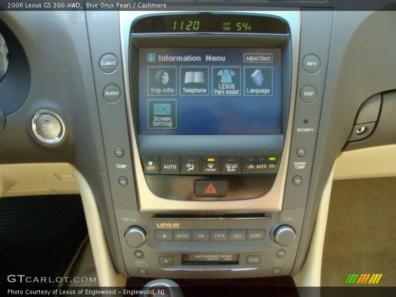 Blue Onyx Pearl / Cashmere 2006 Lexus GS 300 AWD