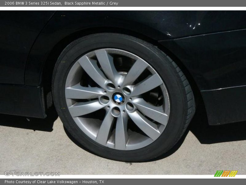 Black Sapphire Metallic / Grey 2006 BMW 3 Series 325i Sedan