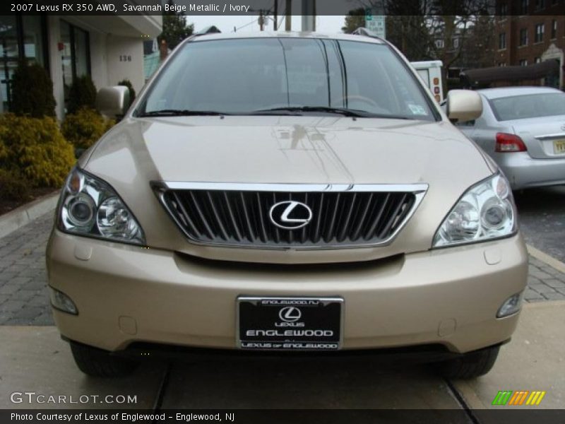 Savannah Beige Metallic / Ivory 2007 Lexus RX 350 AWD