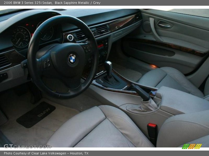 Black Sapphire Metallic / Grey 2006 BMW 3 Series 325i Sedan