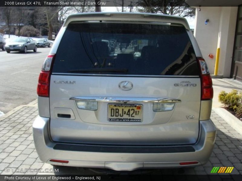 Titanium Silver Metallic / Dark Gray 2008 Lexus GX 470