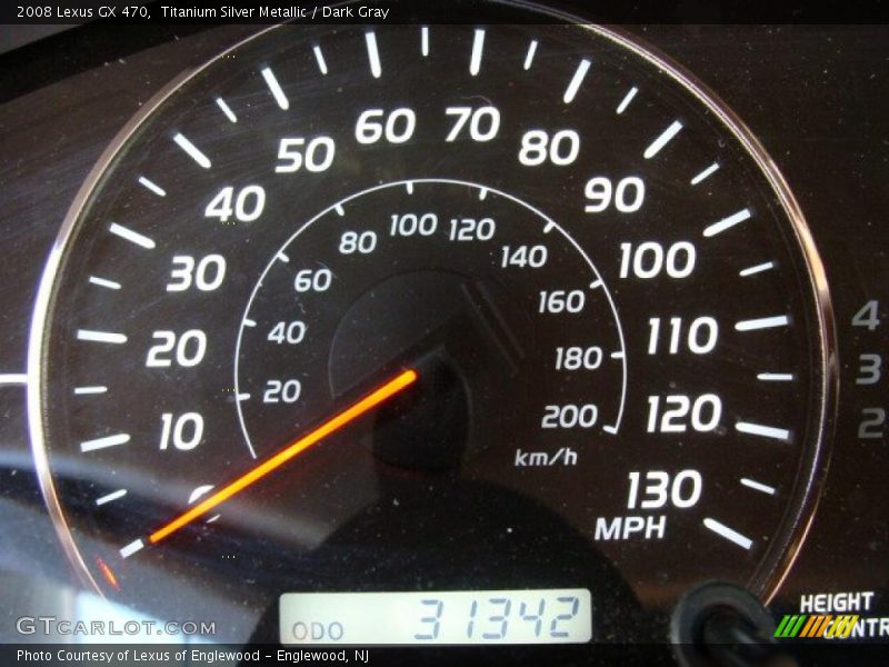 Titanium Silver Metallic / Dark Gray 2008 Lexus GX 470