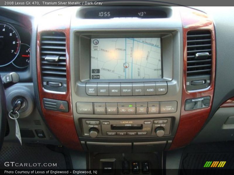 Titanium Silver Metallic / Dark Gray 2008 Lexus GX 470