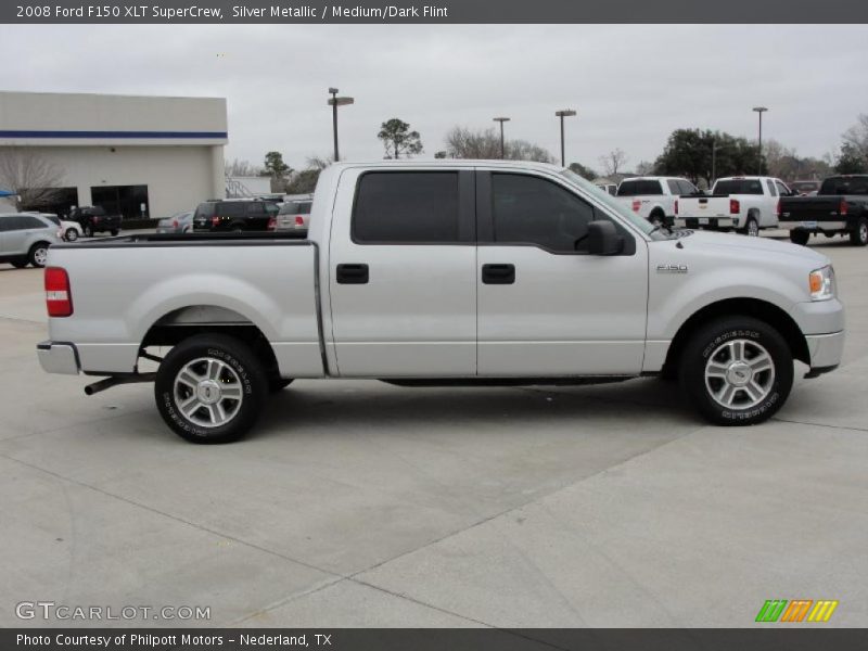 Silver Metallic / Medium/Dark Flint 2008 Ford F150 XLT SuperCrew