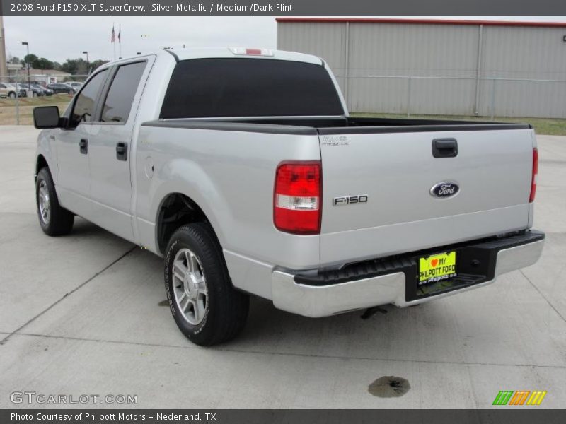 Silver Metallic / Medium/Dark Flint 2008 Ford F150 XLT SuperCrew