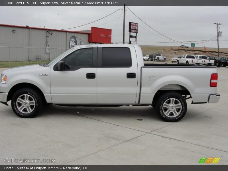 Silver Metallic / Medium/Dark Flint 2008 Ford F150 XLT SuperCrew