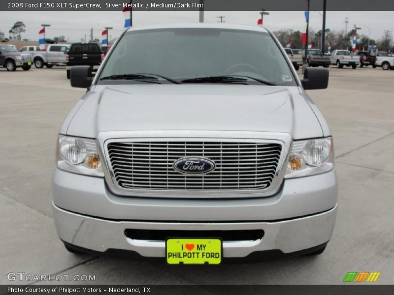 Silver Metallic / Medium/Dark Flint 2008 Ford F150 XLT SuperCrew