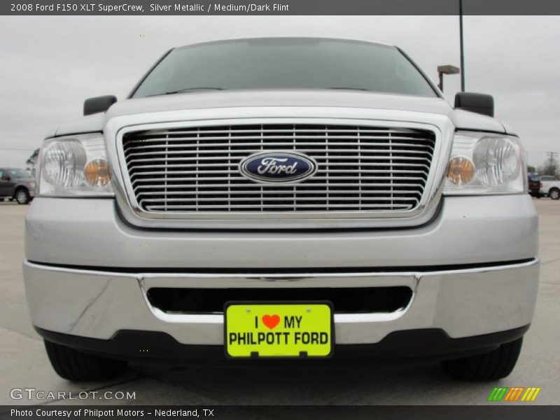 Silver Metallic / Medium/Dark Flint 2008 Ford F150 XLT SuperCrew