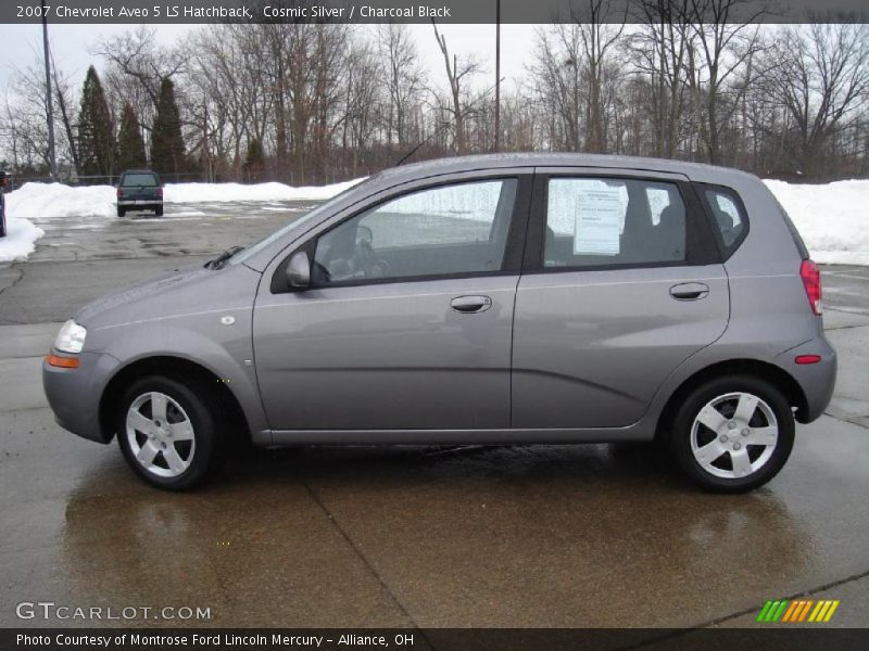 Cosmic Silver / Charcoal Black 2007 Chevrolet Aveo 5 LS Hatchback
