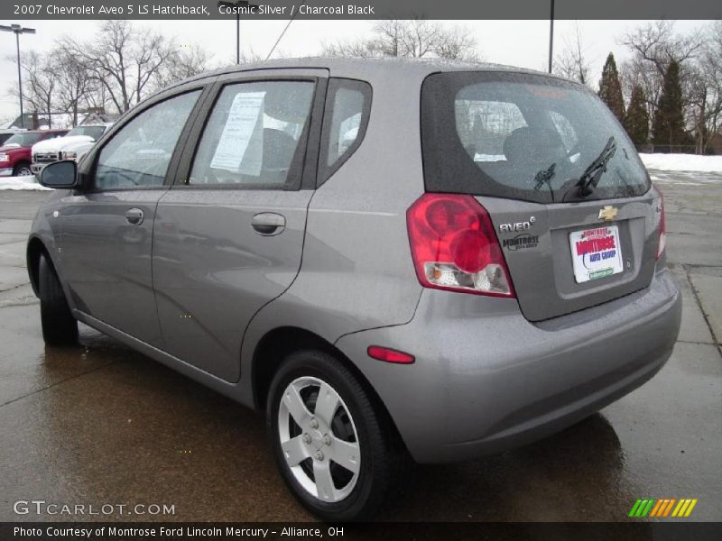 Cosmic Silver / Charcoal Black 2007 Chevrolet Aveo 5 LS Hatchback