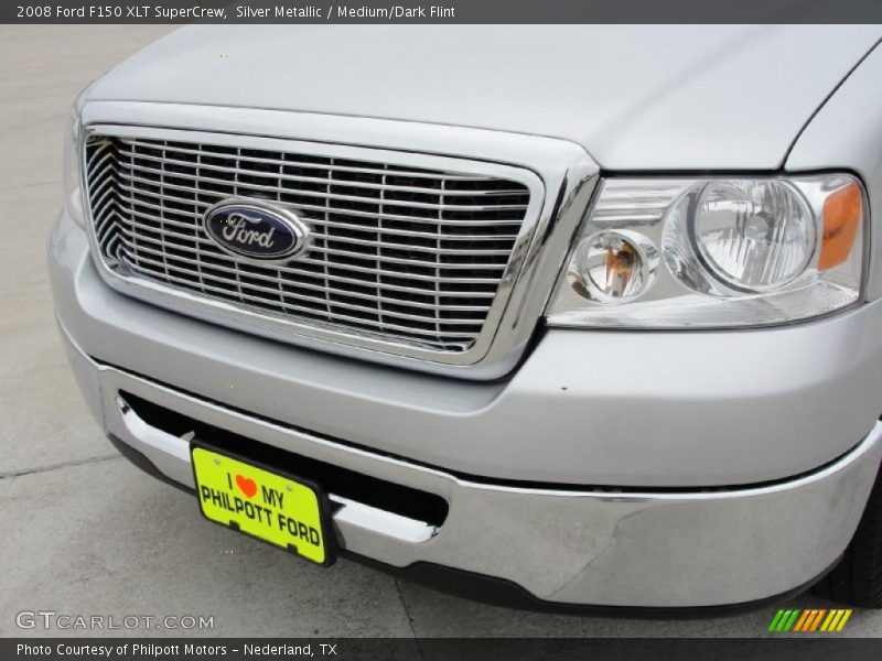 Silver Metallic / Medium/Dark Flint 2008 Ford F150 XLT SuperCrew
